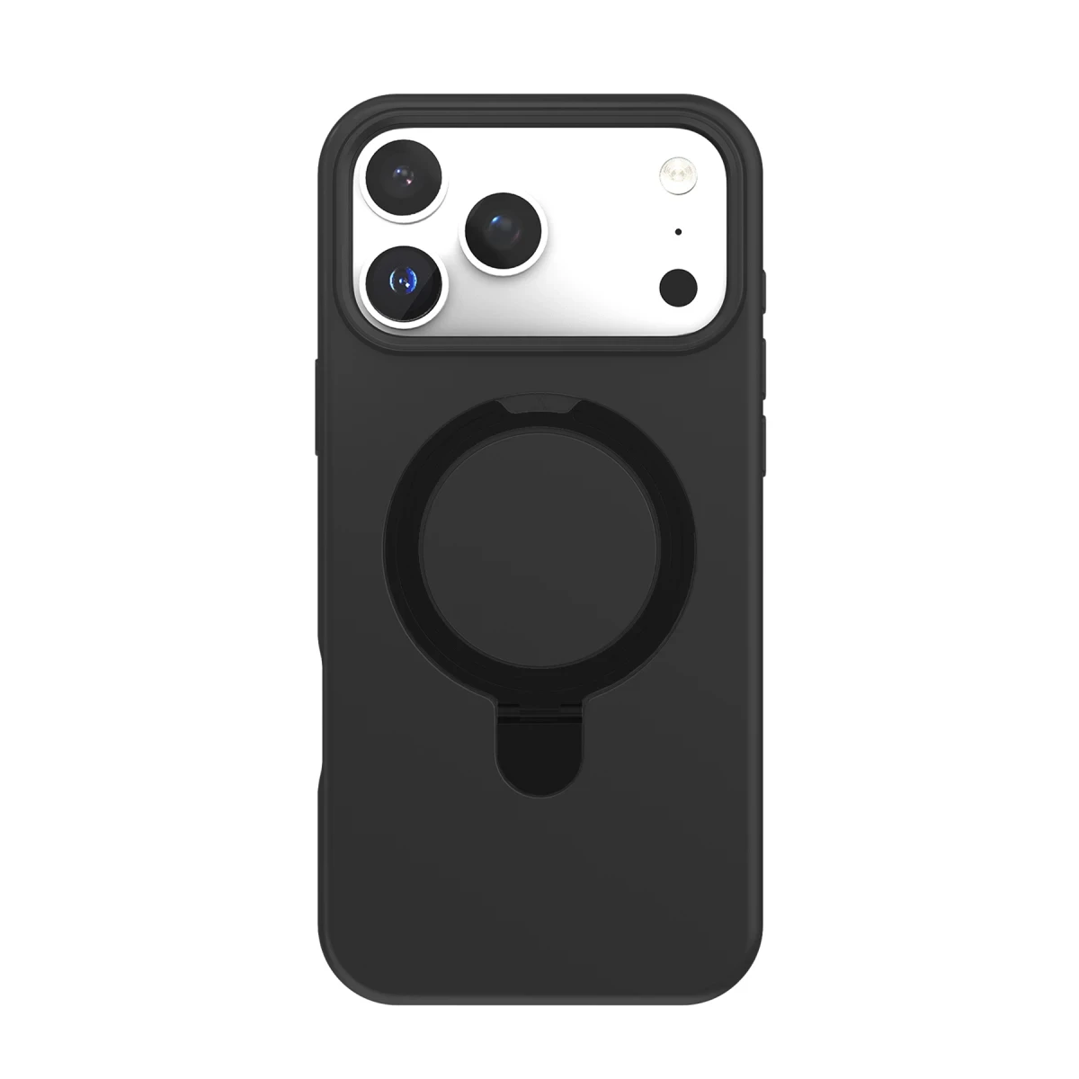 Apple iPhone 17 Pro Regal Magsafe Standlı Kapak - Siyah