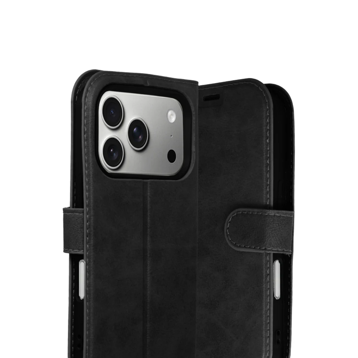 Apple iPhone 17 Pro Trend S Plus Kapaklı Kılıf - Siyah