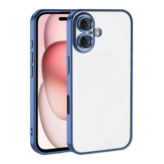 Apple iPhone 17 Razer Lensli Silikon - Açık Mavi