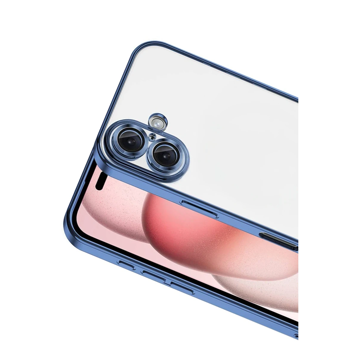Apple iPhone 17 Razer Lensli Silikon - Açık Mavi