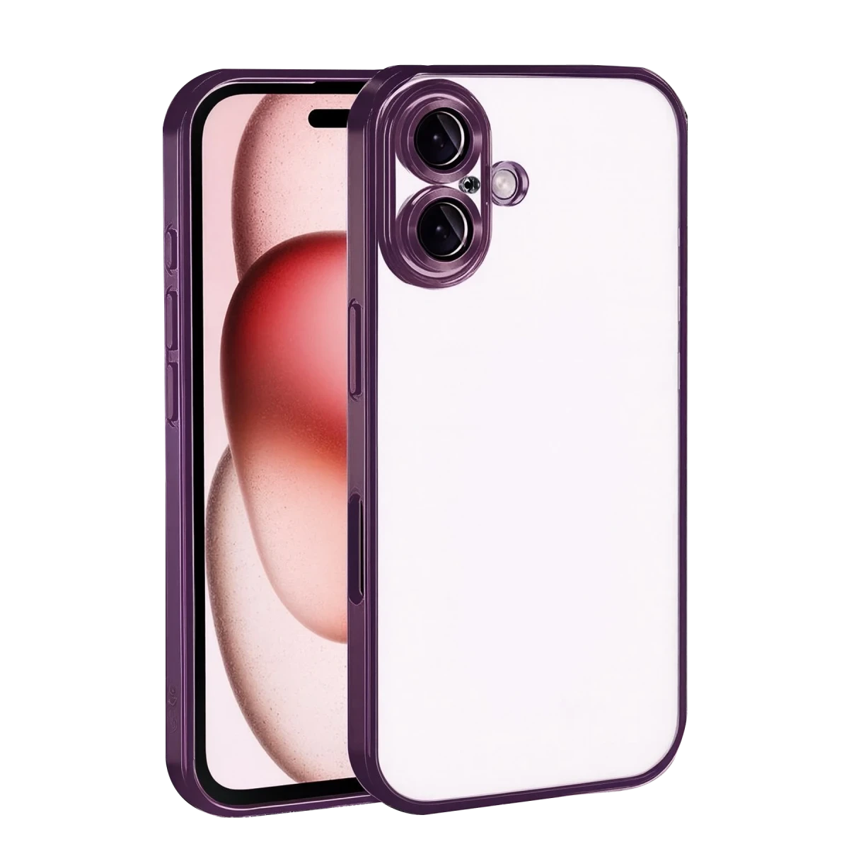 Apple iPhone 17 Razer Lensli Silikon - Açık Mor