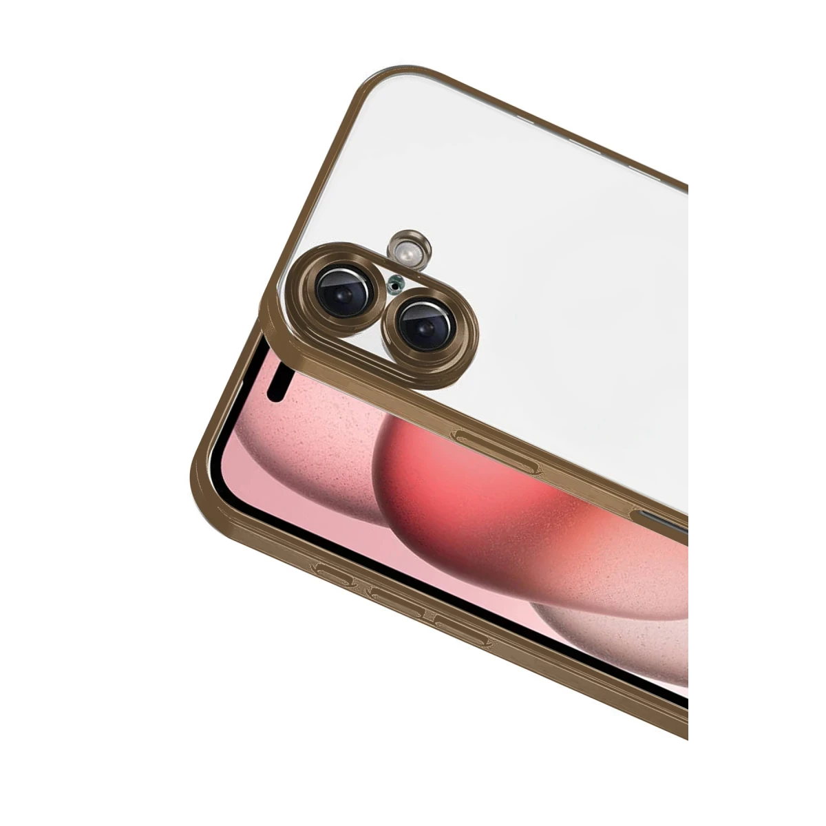 Apple iPhone 17 Razer Lensli Silikon - Çöl Titanyum