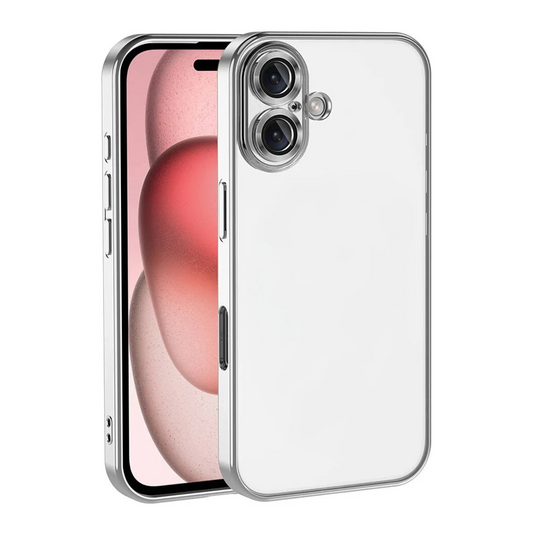Apple iPhone 17 Razer Lensli Silikon - Gümüş