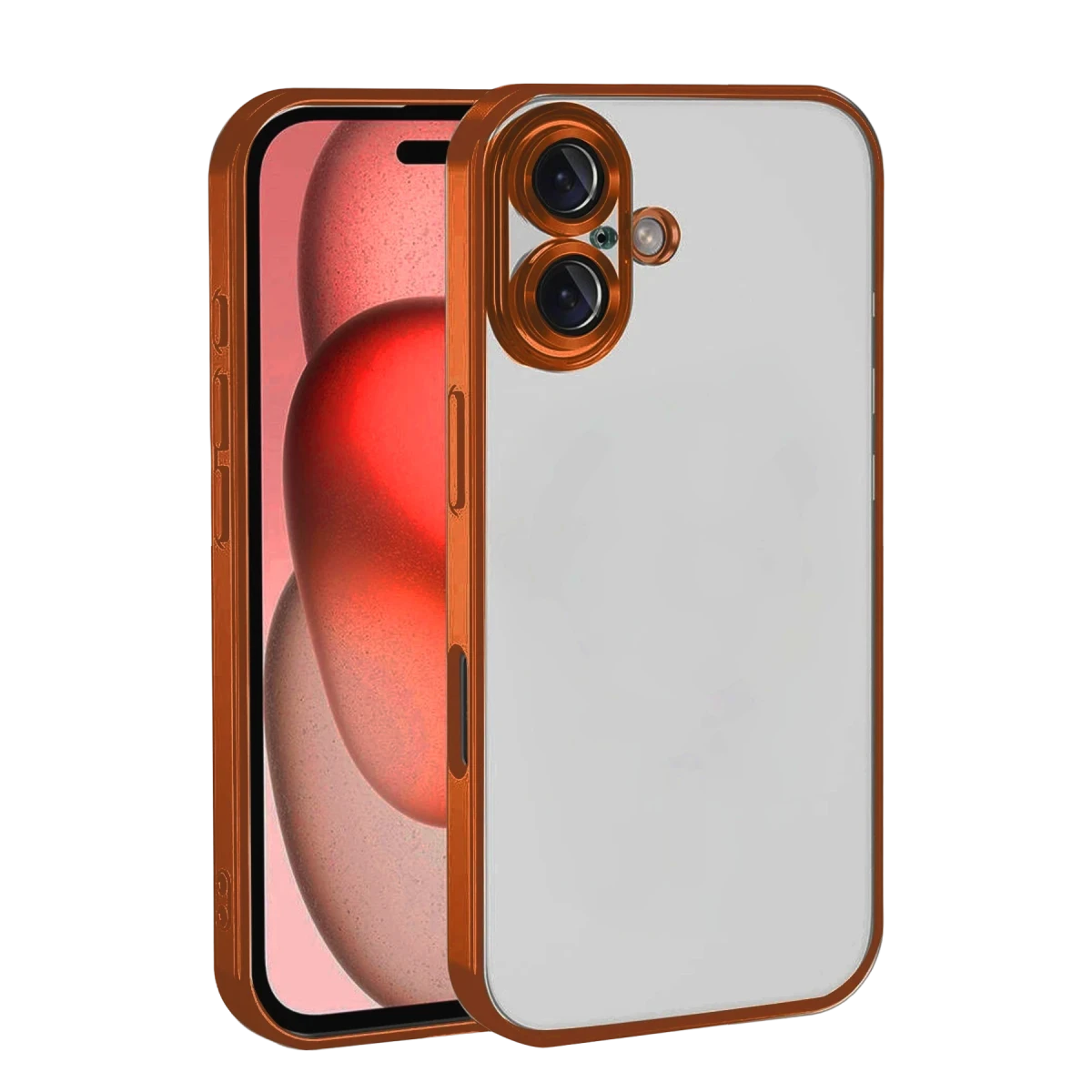 Apple iPhone 17 Razer Lensli Silikon - Turuncu