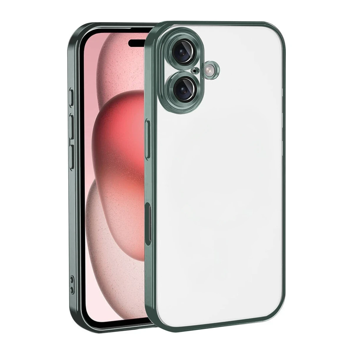 Apple iPhone 17 Razer Lensli Silikon - Yeşil