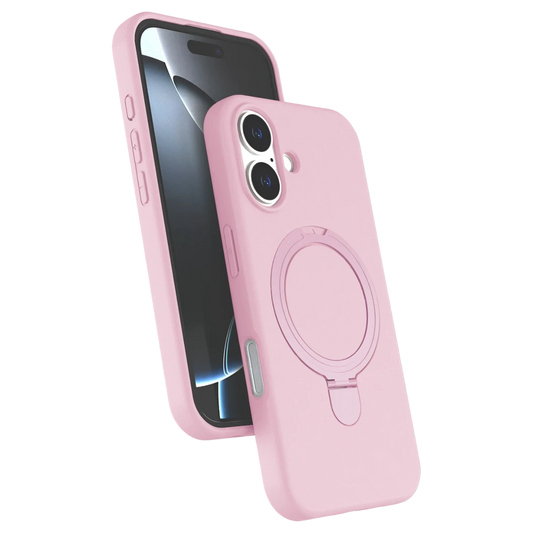 Apple iPhone 17 Regal Magsafe Standlı Kapak - Açık Pembe