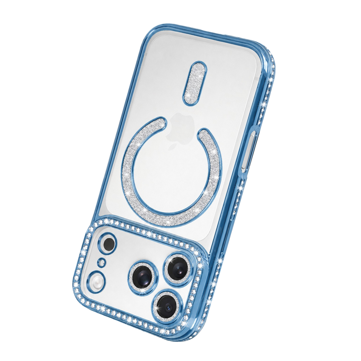 Apple iPhone 18 Pro Joke Simli Magneticsafe Kılıf - Sierra Blue