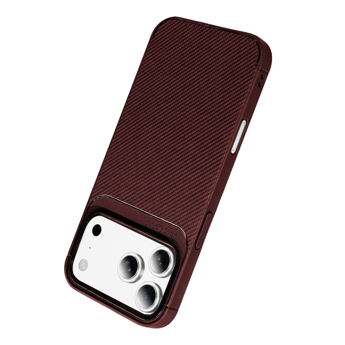 Apple iPhone 18 Pro Max Auto Focus Karbon Kapak - Bordo