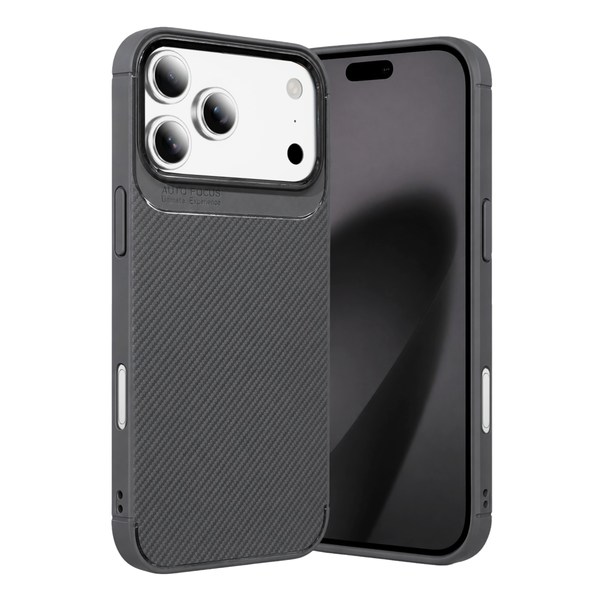 Apple iPhone 18 Pro Max Auto Focus Karbon Kapak - Gri