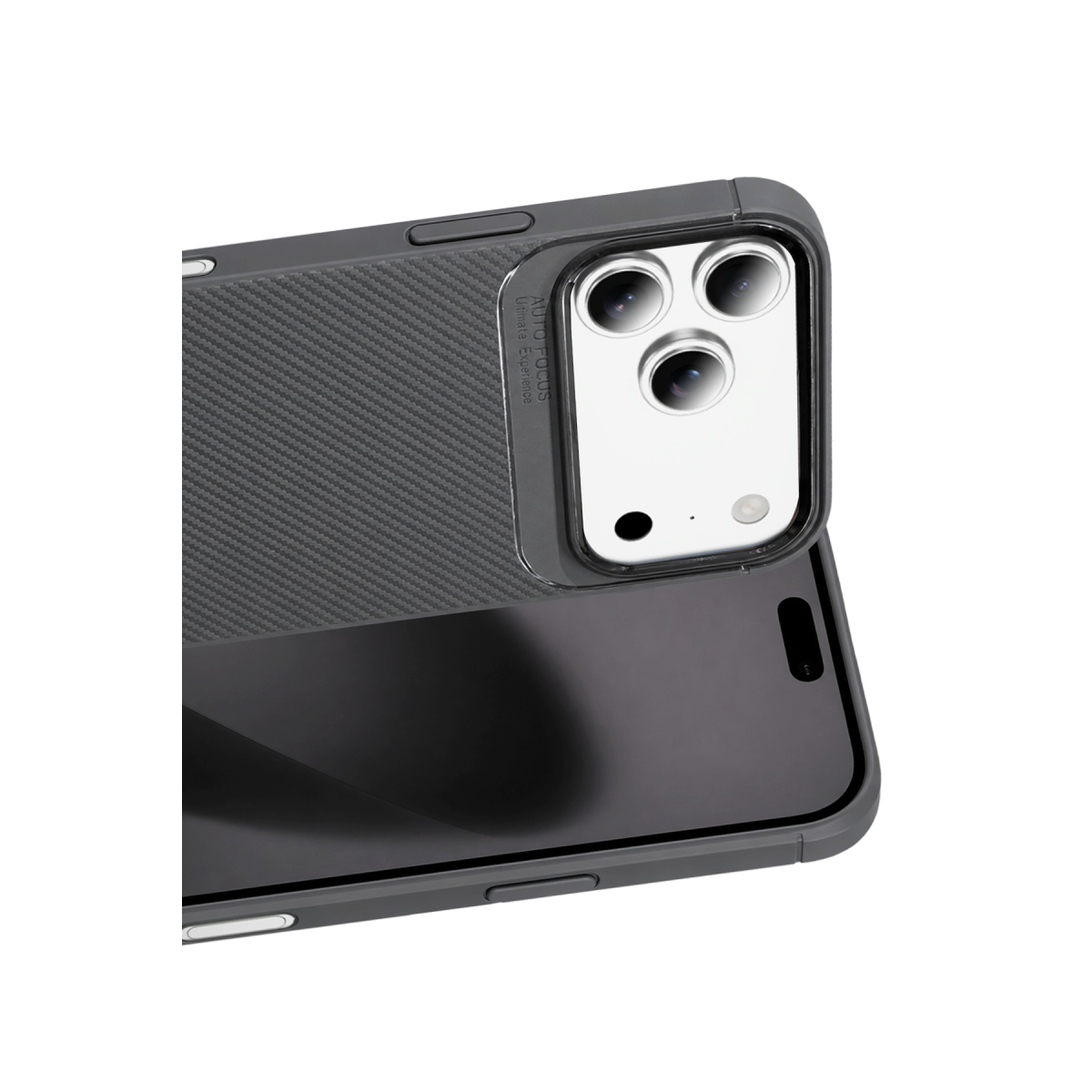 Apple iPhone 18 Pro Max Auto Focus Karbon Kapak - Gri