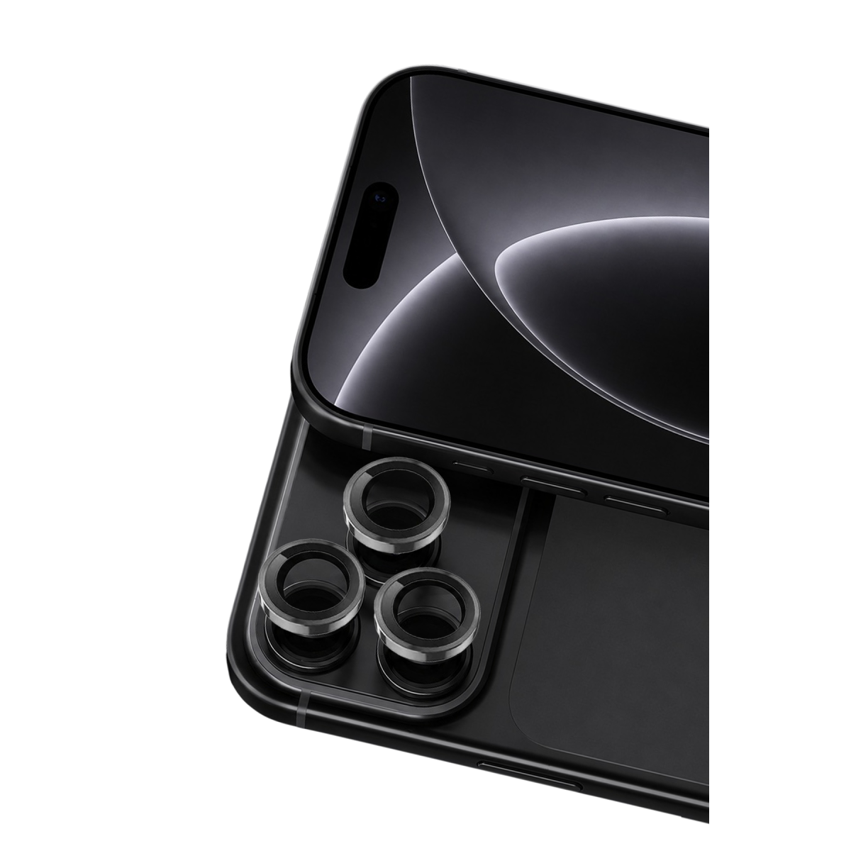 Apple iPhone 18 Pro Max Raze Metal Kamera Lens - Siyah