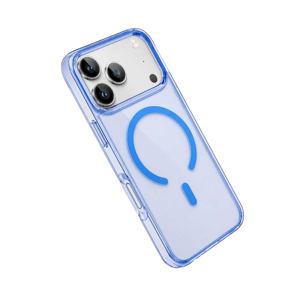 Apple iPhone 18 Pro Pc Real Magsafe Kapak - Sierra Blue
