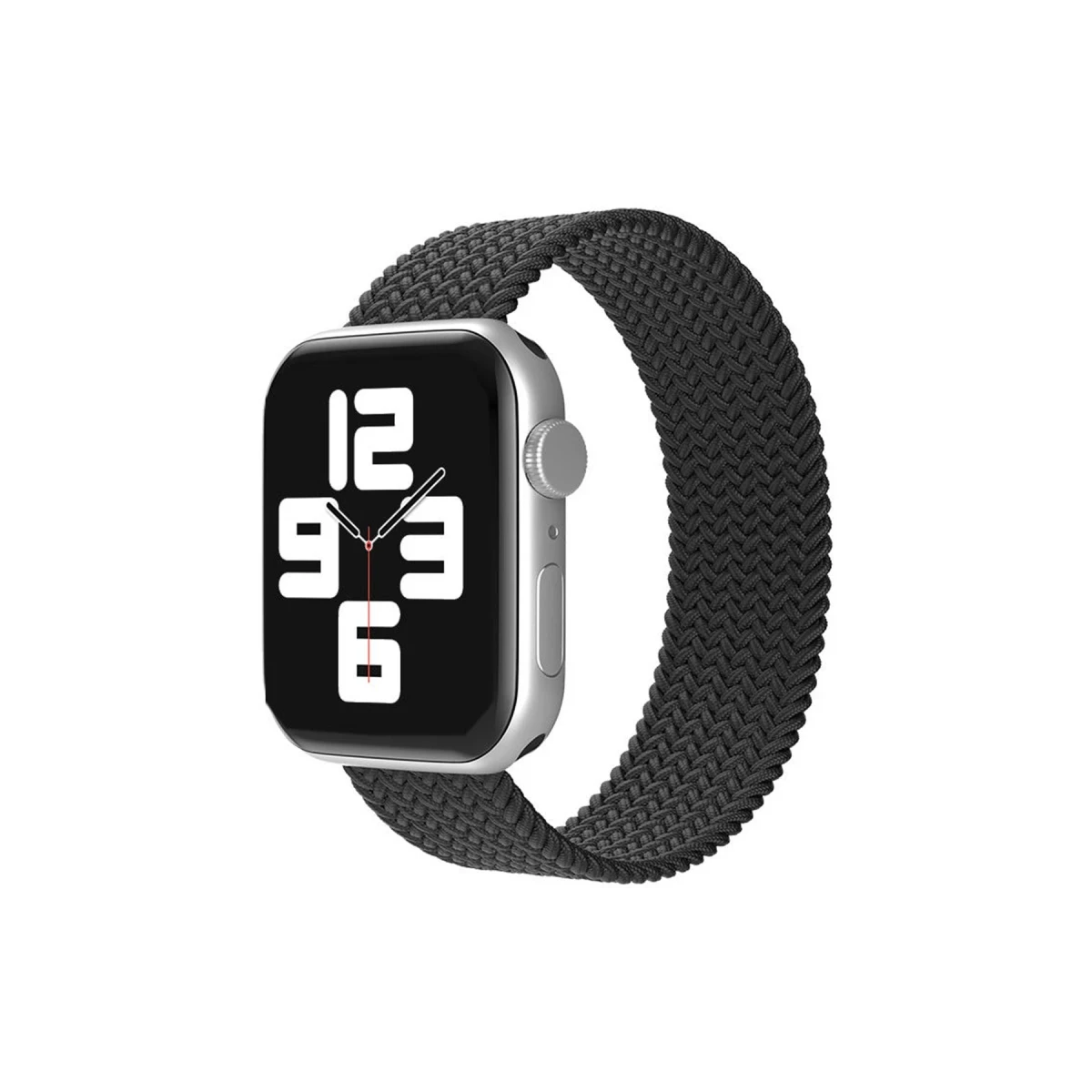 Apple Watch 38mm Ayarlı Solo Silikon Kordon - Siyah