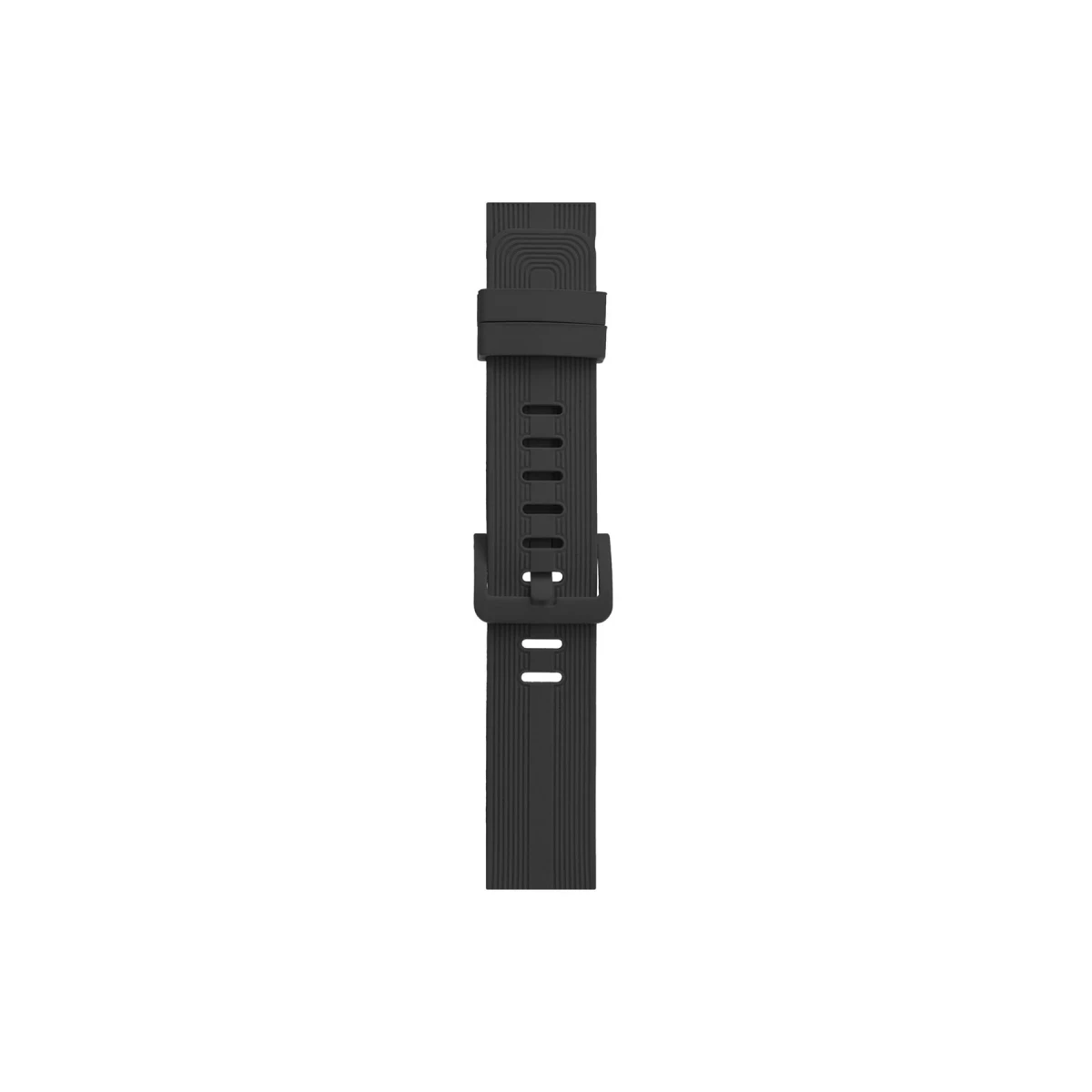 Apple Watch 38mm KR408 Çizgili Silikon Kordon - Koyu Gri