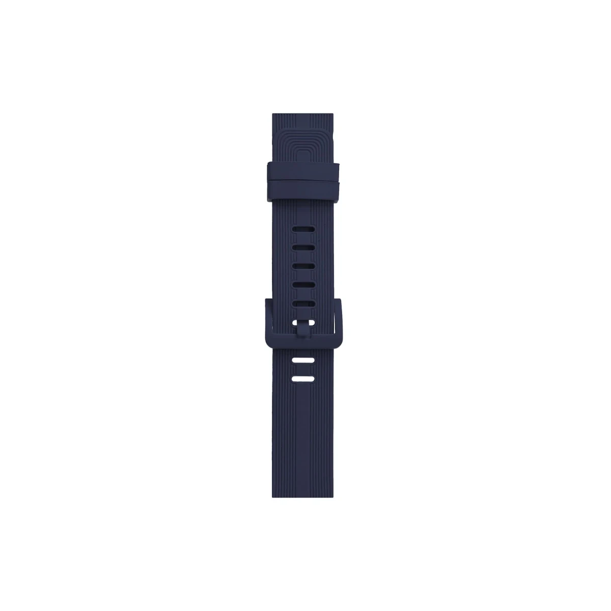 Apple Watch 38mm KR408 Çizgili Silikon Kordon - Lacivert