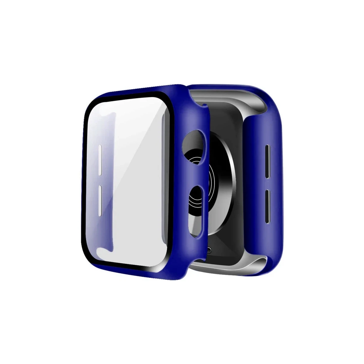 Apple Watch 41mm Camlı Kasa Ekran Koruyucu - Lacivert