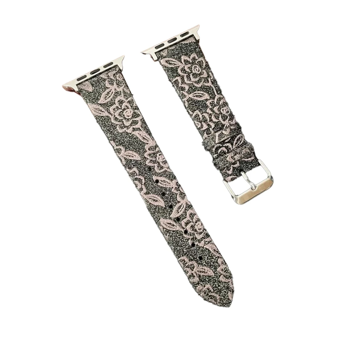 Apple Watch 42mm Creeper Desenli Kordon - Kahverengi