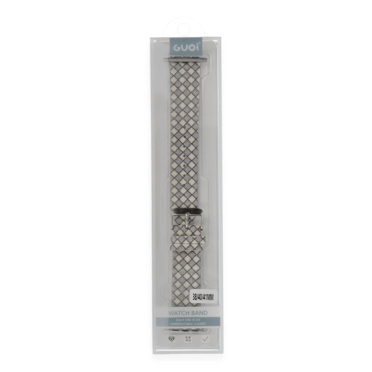 Apple Watch 42mm Karo Motif Kordon - Lila