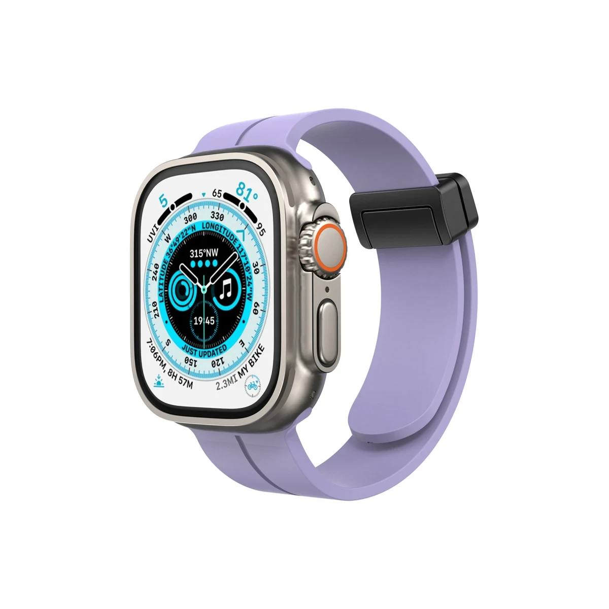 Apple Watch 42mm KR412 Elegance Stylısh Kordon - Lila