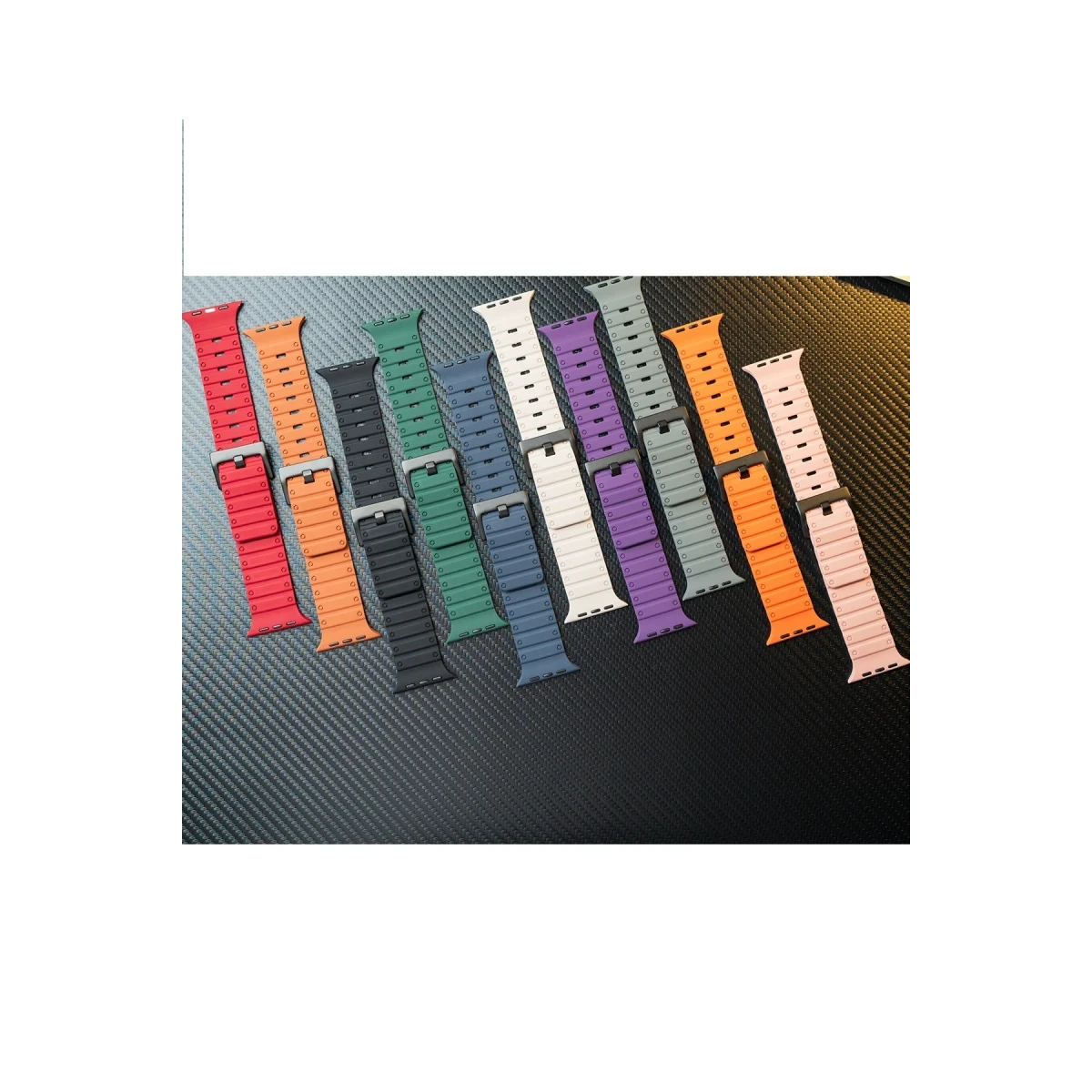 Apple Watch 42mm Magnus Mıknatıslı Silikon Kordon - Mavi