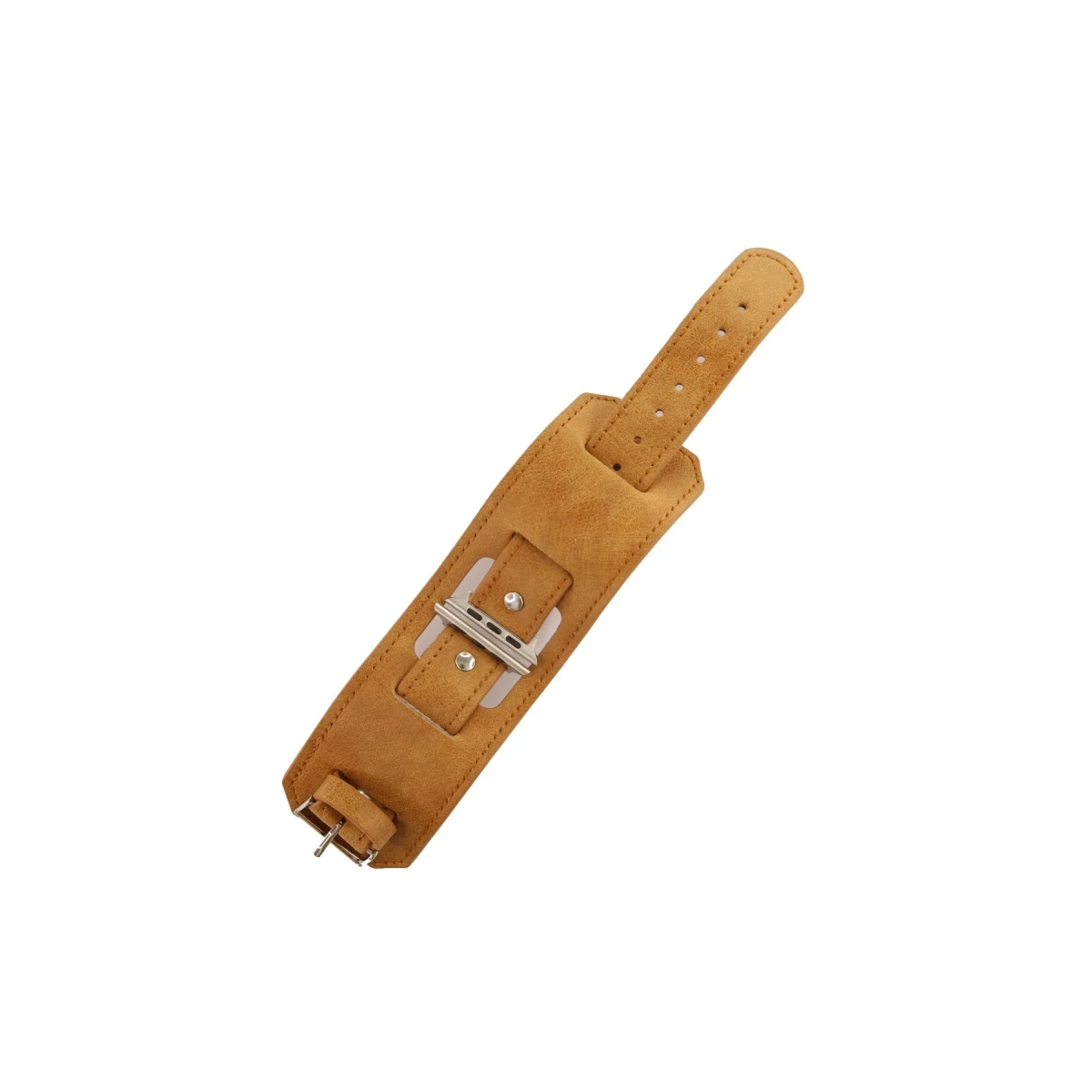Apple Watch 42mm NL17 Deri Kordon - Taba