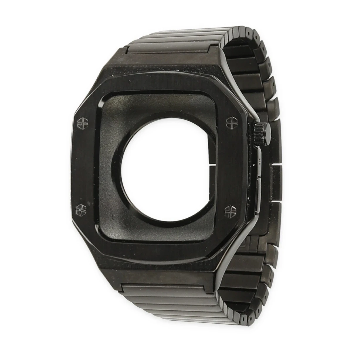 Apple Watch 44mm KR409 Metal Kordon - Siyah