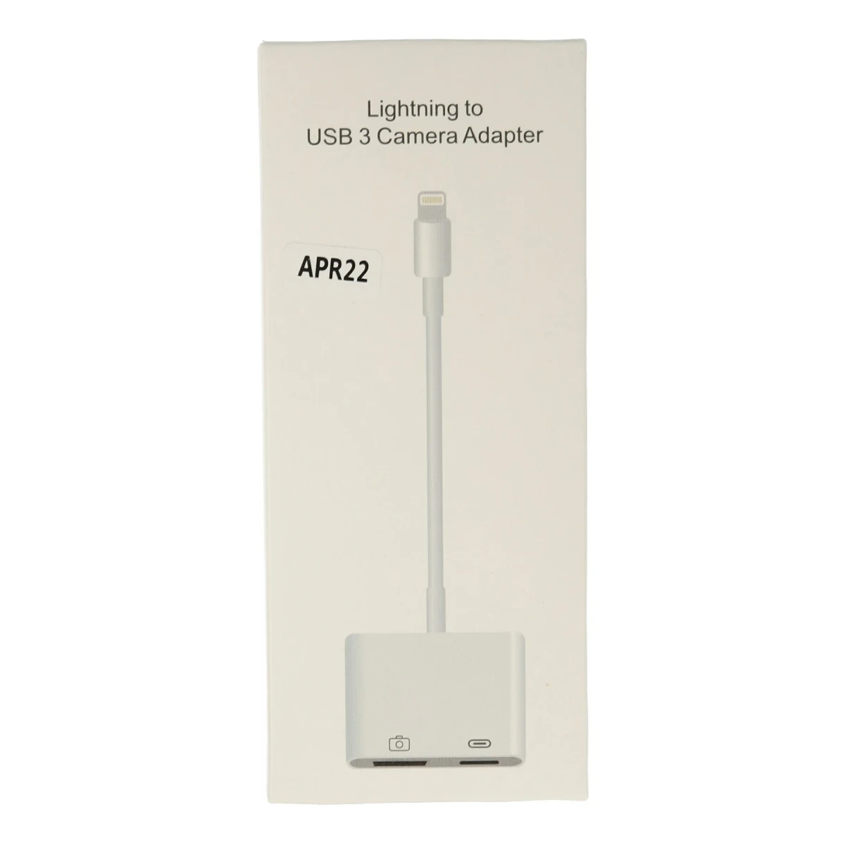 APR22 Iphone Otg 2in1 - Beyaz