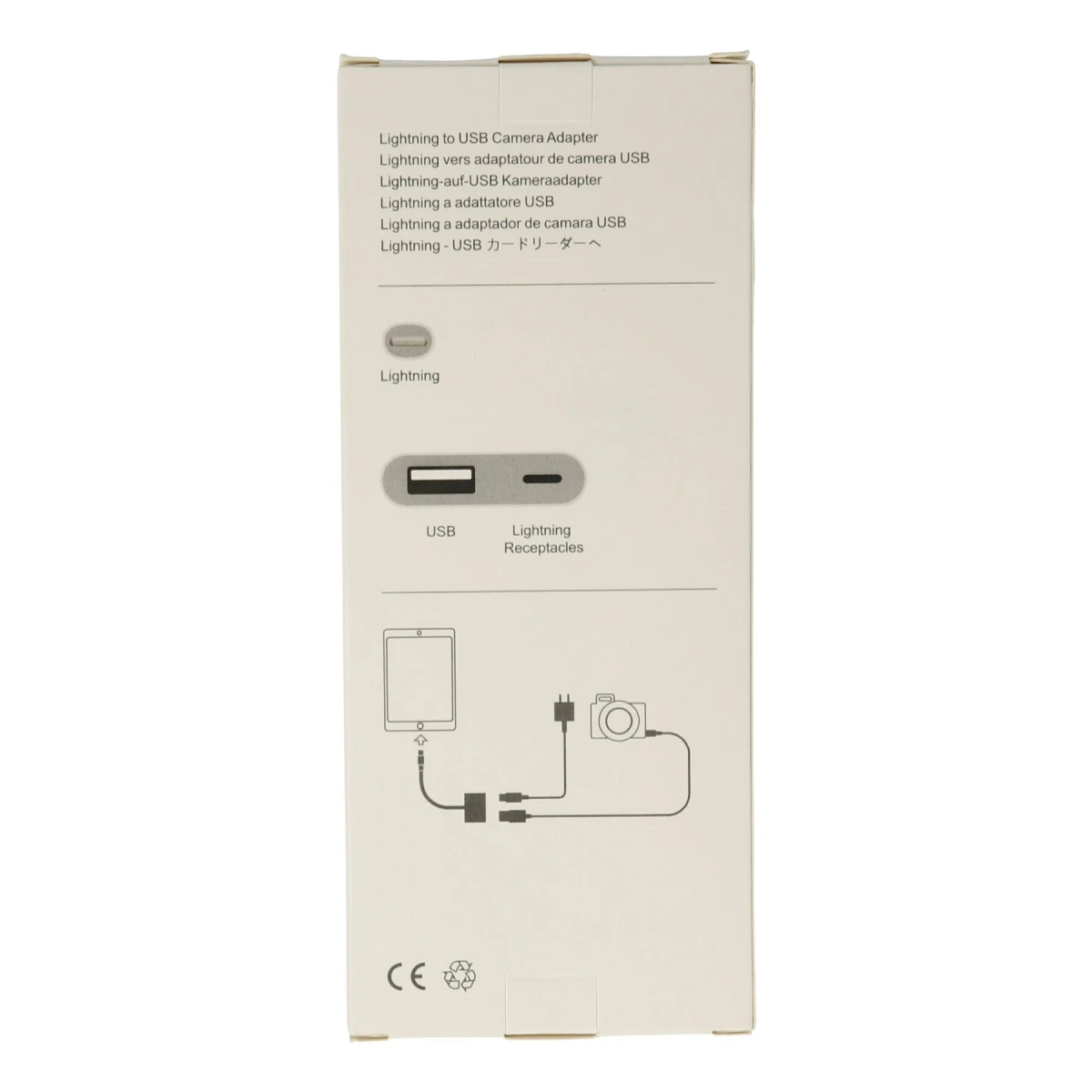 APR22 Iphone Otg 2in1 - Beyaz