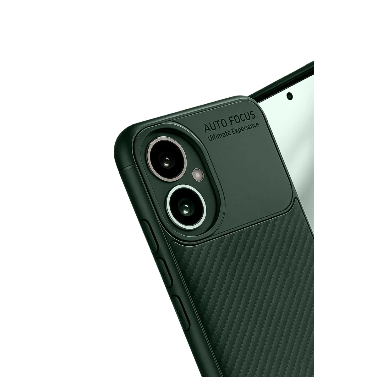 Honor 400 Kılıf Auto Focus Karbon Kapak - Koyu Yeşil