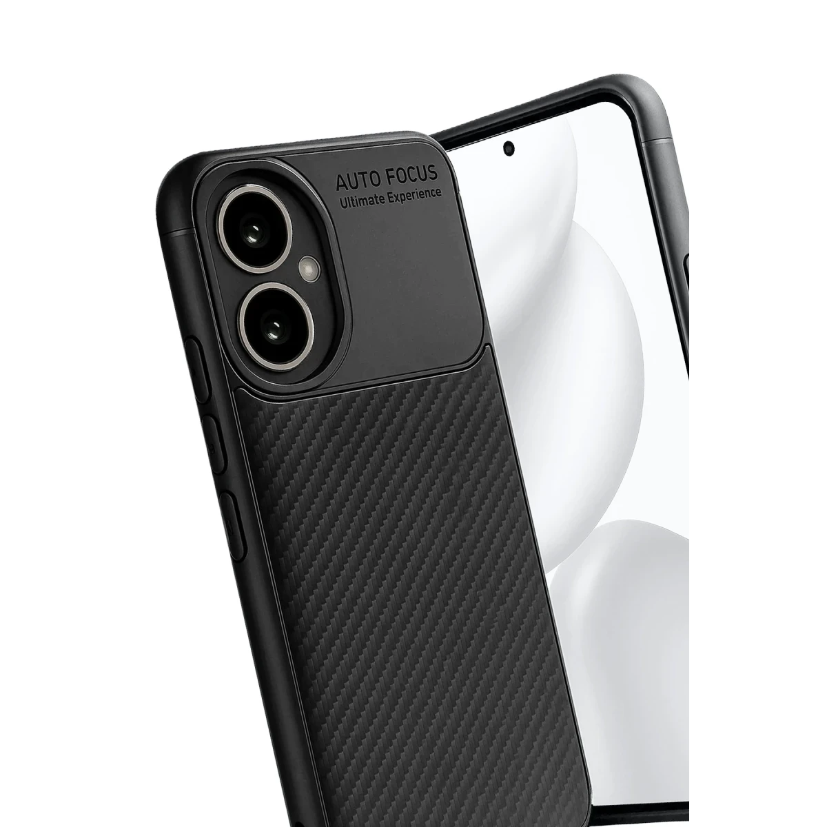 Honor 400 Kılıf Auto Focus Karbon Kapak - Siyah