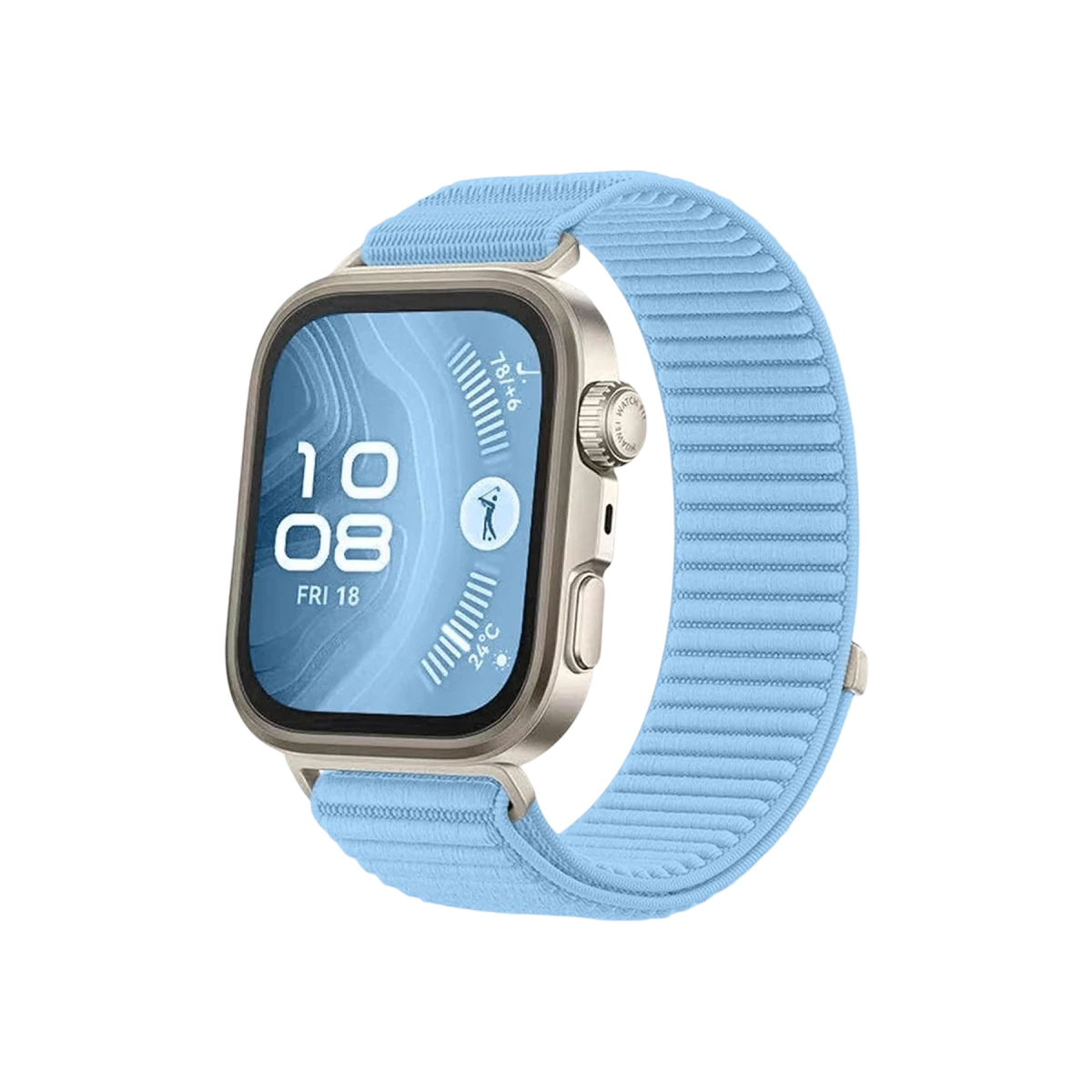 Huawei Fit 4 Braid Kordon - Açık Mavi