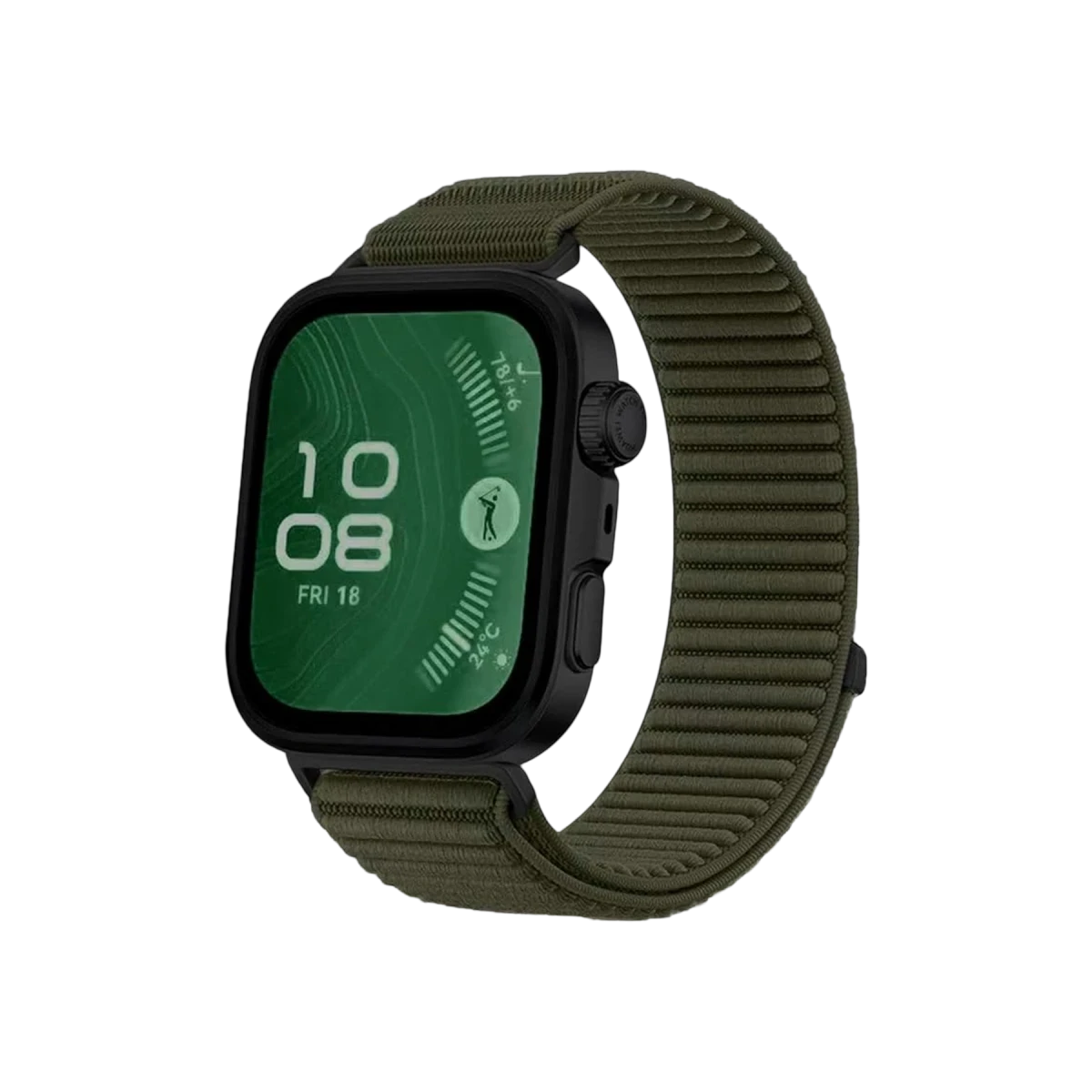 Huawei Fit 4 Braid Kordon - Koyu Yeşil