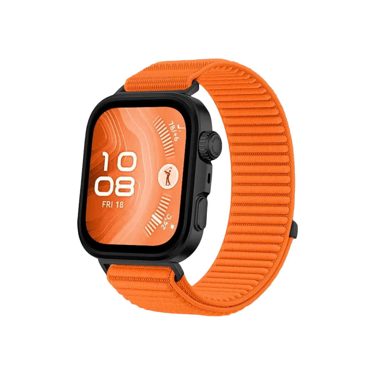 Huawei Fit 4 Braid Kordon - Turuncu