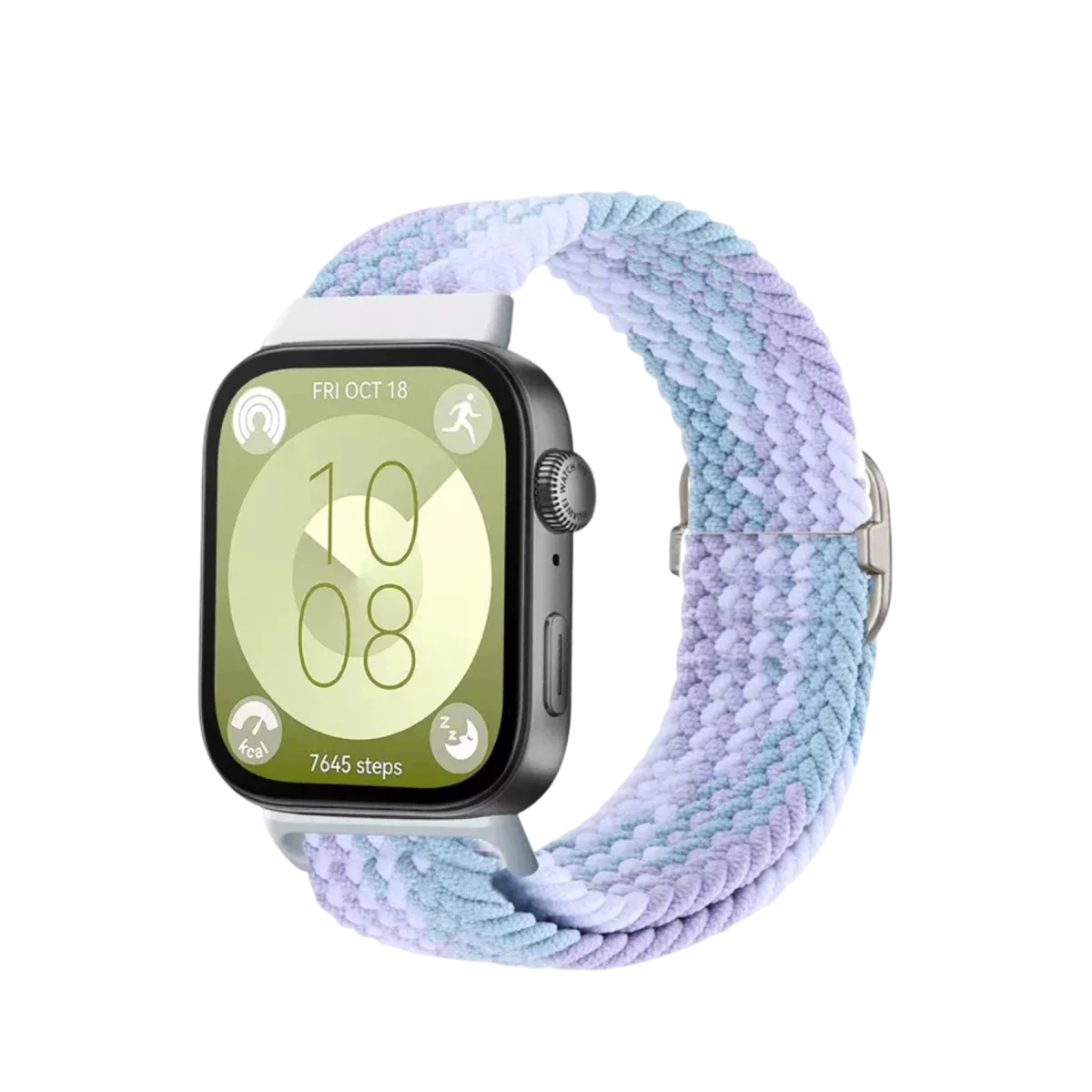 Huawei Fit 4 Star Kordon - Lila-Beyaz