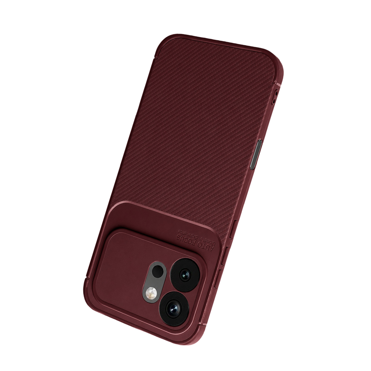 Huawei Honor 600 Auto Focus Karbon Kapak - Bordo