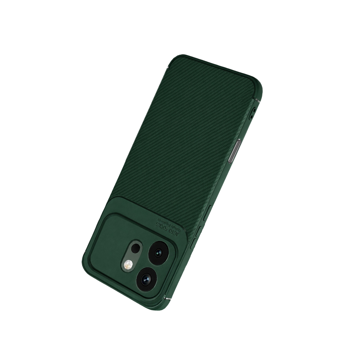 Huawei Honor 600 Auto Focus Karbon Kapak - Koyu Yeşil