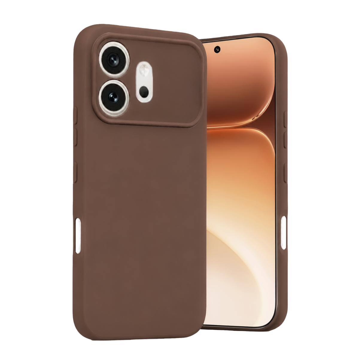 Huawei Honor 600 First Silikon - Kahverengi