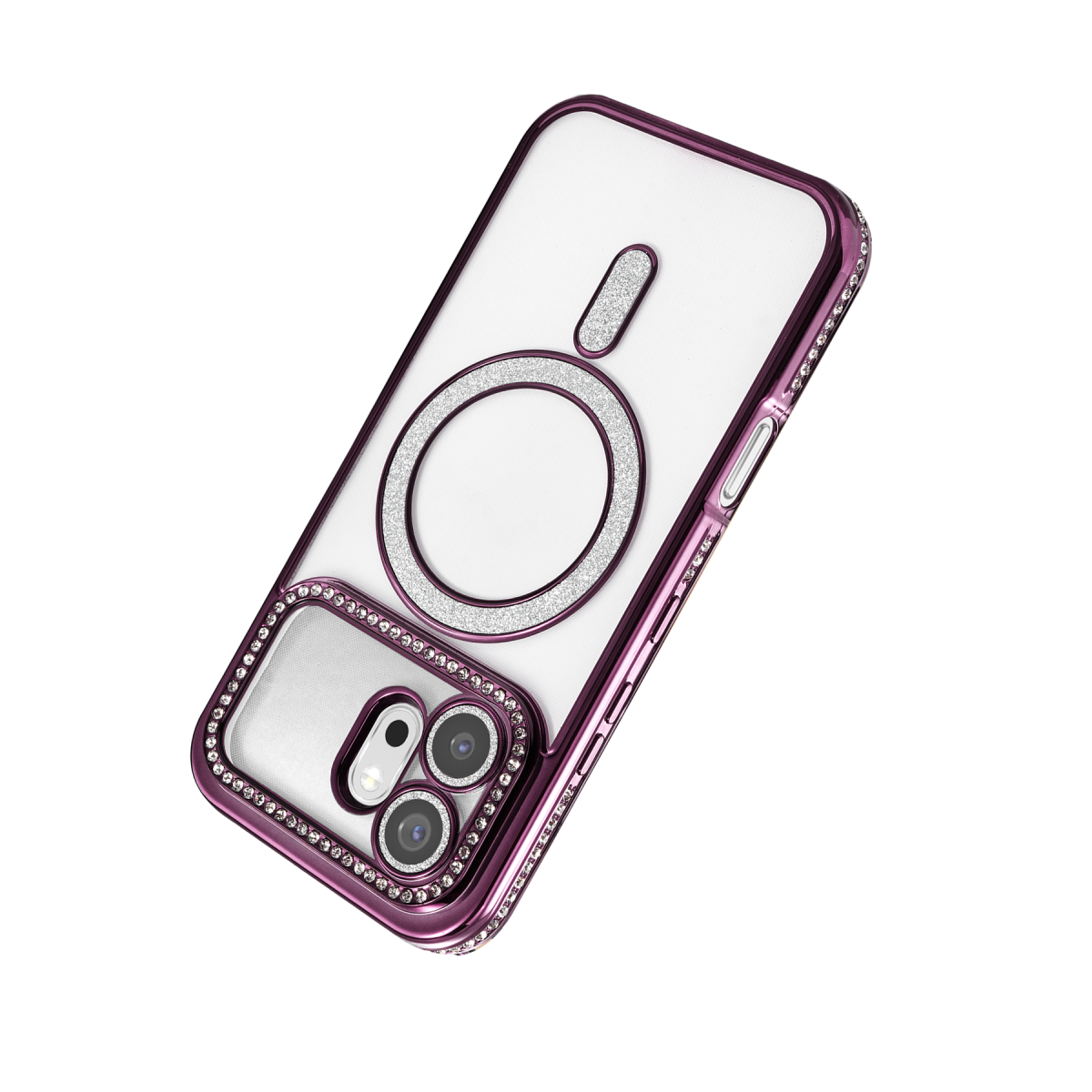 Huawei Honor 600 Joke Simli Magneticsafe Kılıf - Derin Mor
