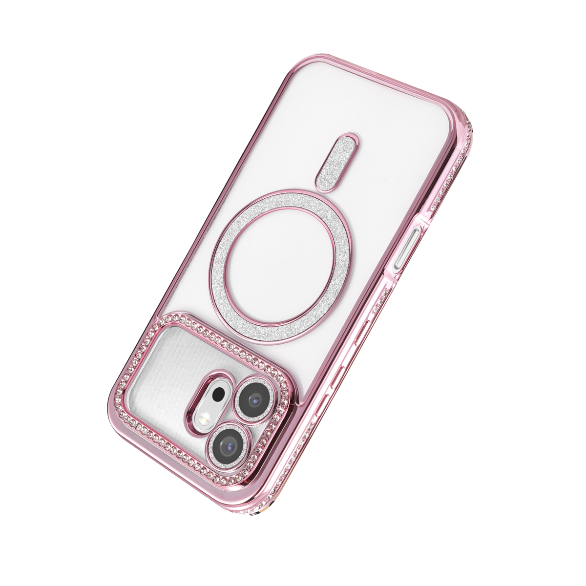 Huawei Honor 600 Joke Simli Magneticsafe Kılıf - Pembe