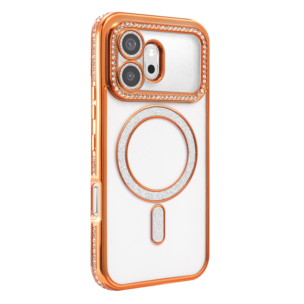 Huawei Honor 600 Joke Simli Magneticsafe Kılıf - Turuncu