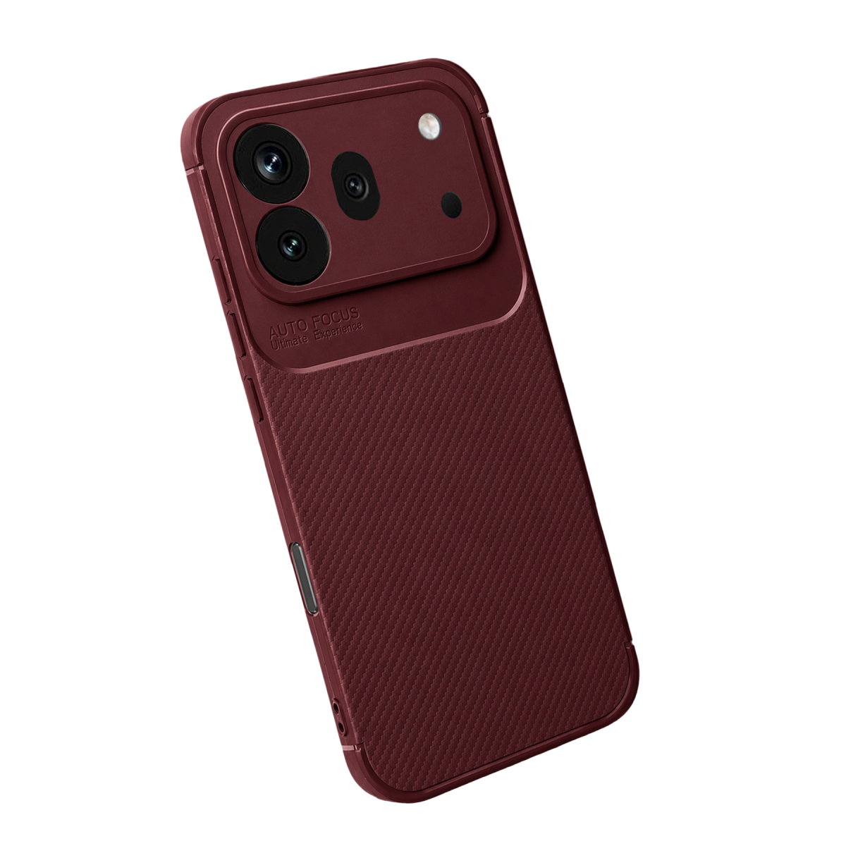 Huawei Honor 600 Pro Auto Focus Karbon Kapak - Bordo