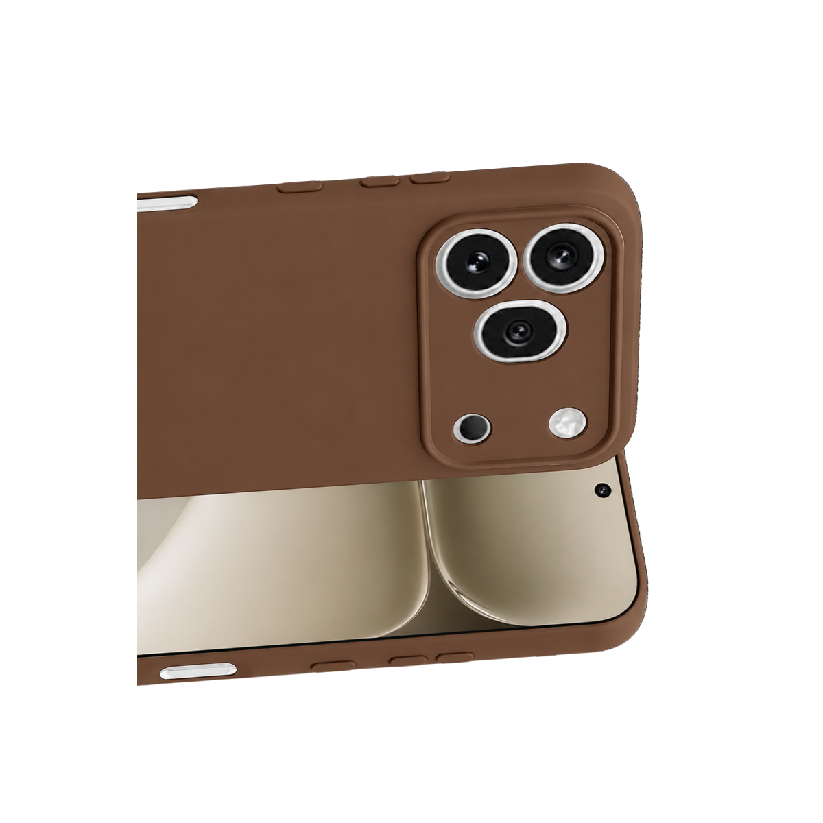 Huawei Honor 600 Pro First Silikon - Kahverengi