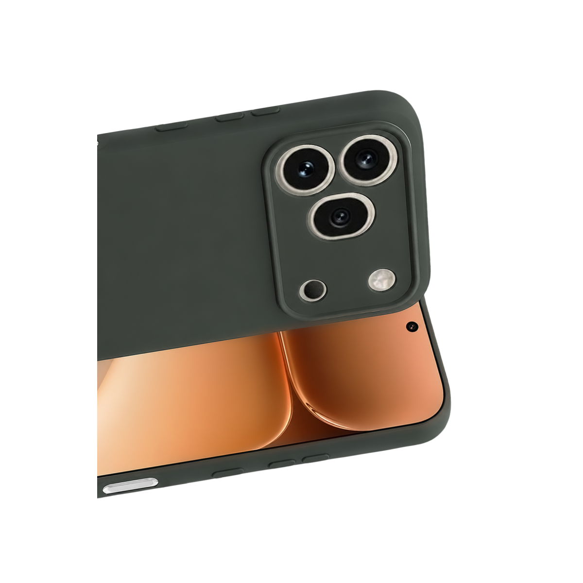 Huawei Honor 600 Pro First Silikon - Koyu Yeşil
