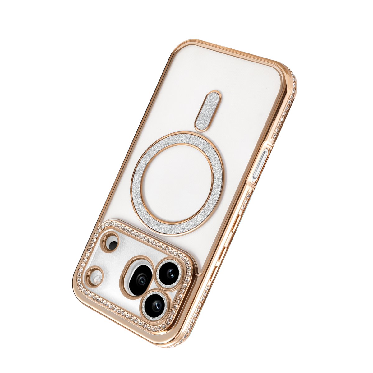 Huawei Honor 600 Pro Joke Simli Magneticsafe Kılıf - Gold