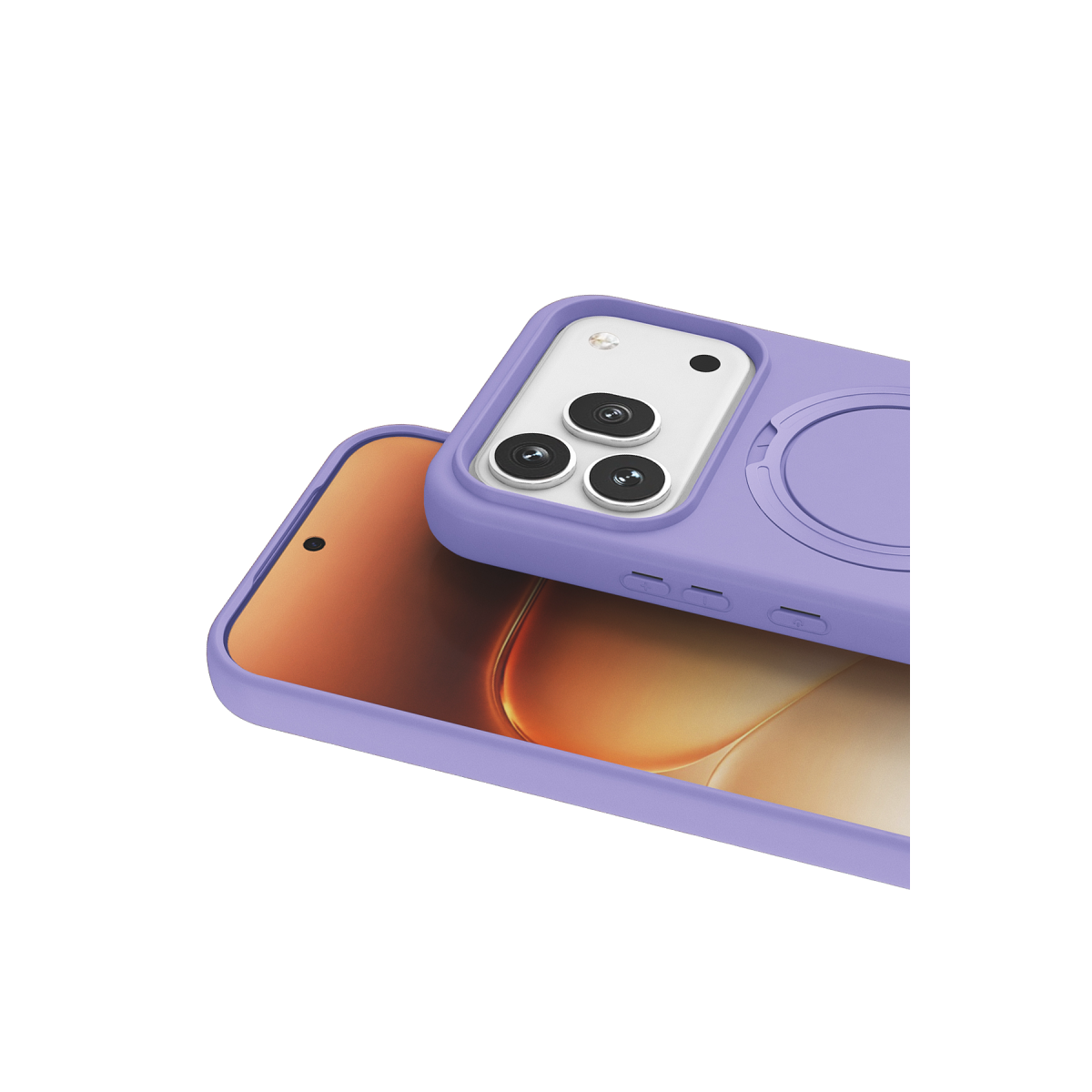 Huawei Honor 600 Pro Regal Magsafe Standlı Kapak - Lila