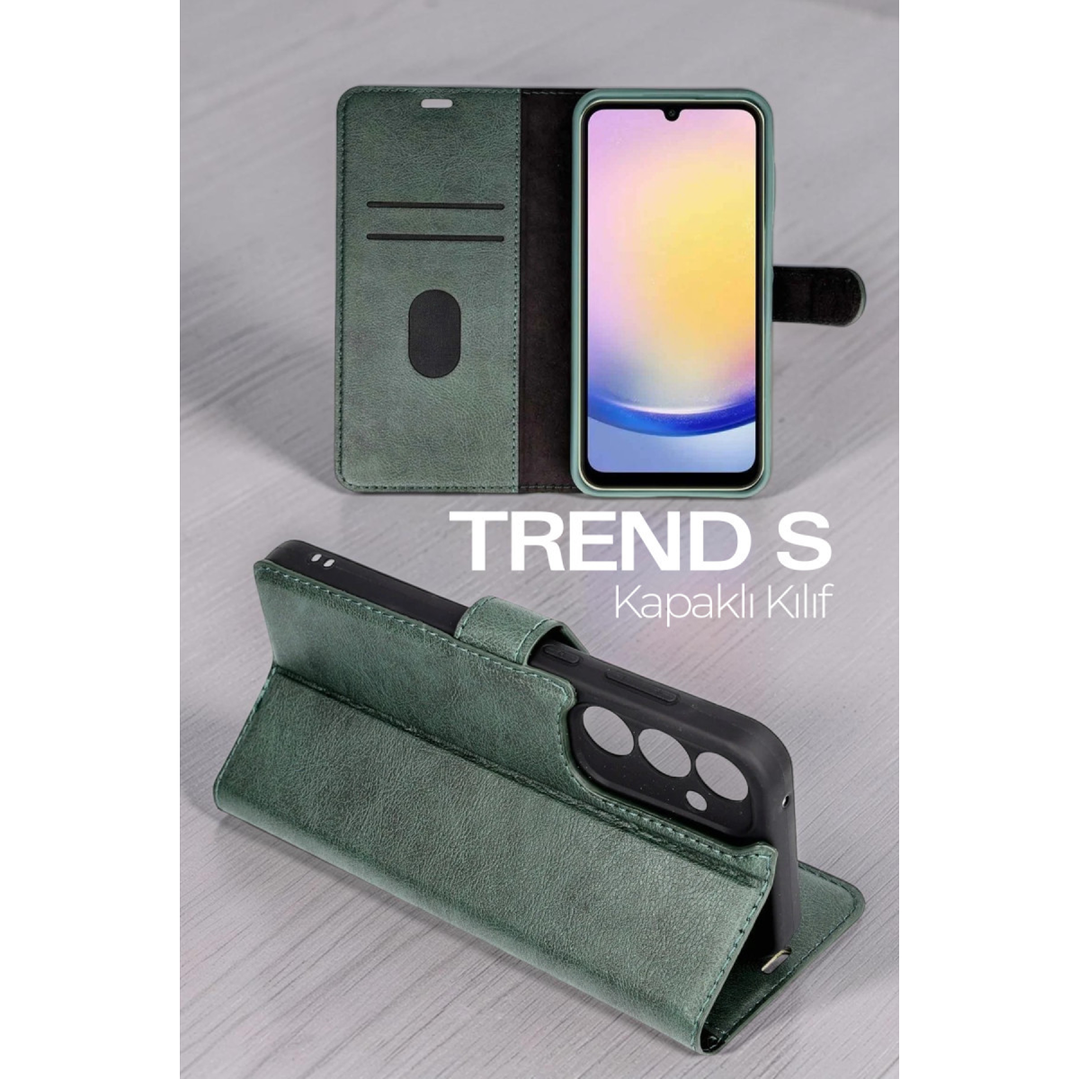Huawei Honor 600 Pro Trend S Plus Kapaklı Kılıf - Taba