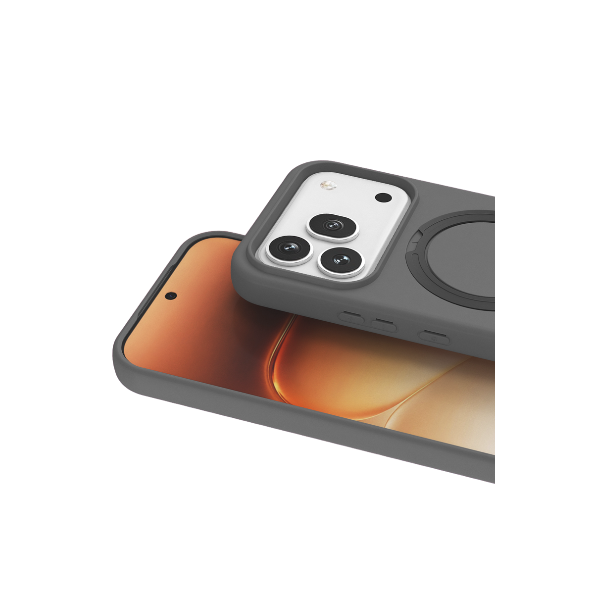 Huawei Honor 600 Regal Magsafe Standlı Kapak - Titan Gri