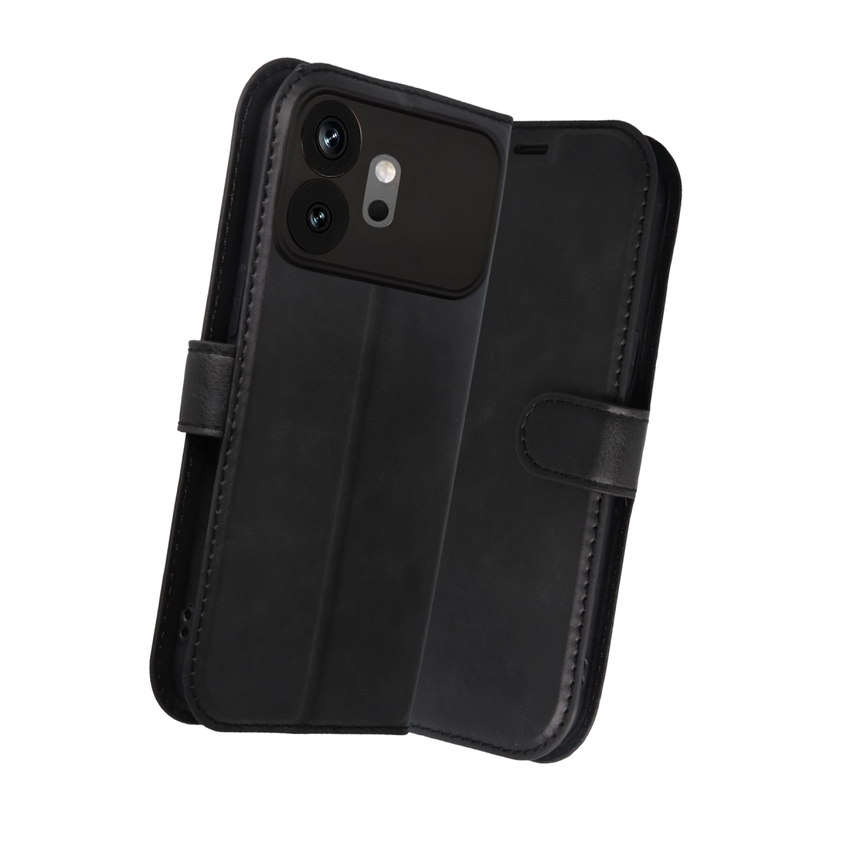Huawei Honor 600 Trend S Plus Kapaklı Kılıf - Siyah