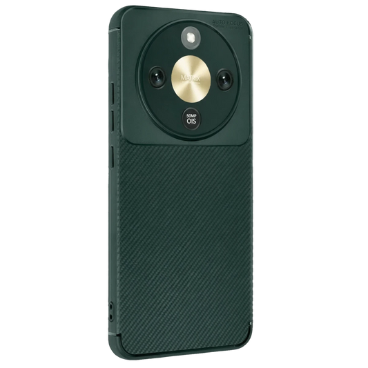 Huawei Honor Magic 8 Lite Auto Focus Karbon Kapak - Koyu Yeşil