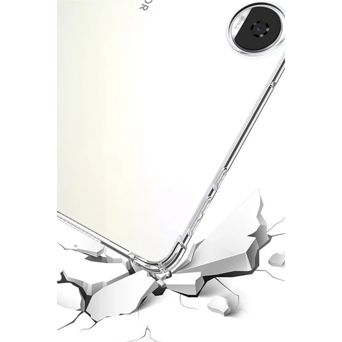 Huawei Honor Pad 9 Kılıf Anti Shock Tablet Silikon - Şeffaf